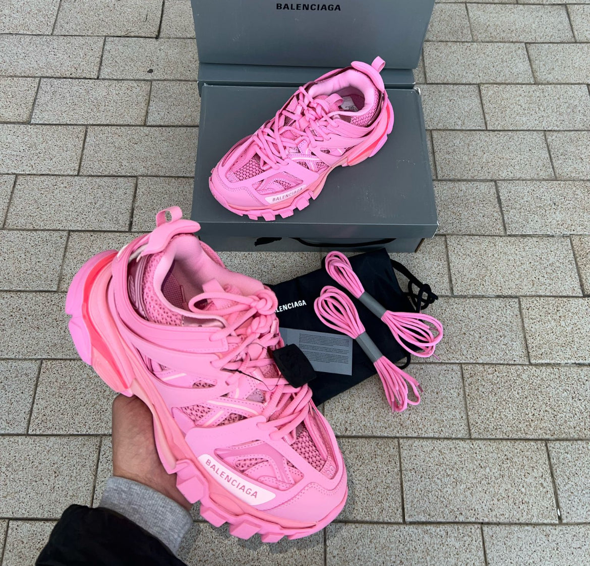 Scarpe bale rosa