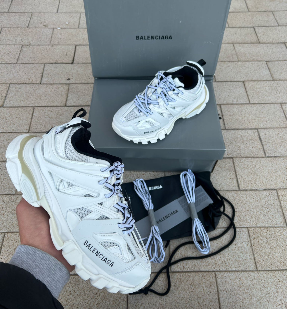 Scarpe bale bianche