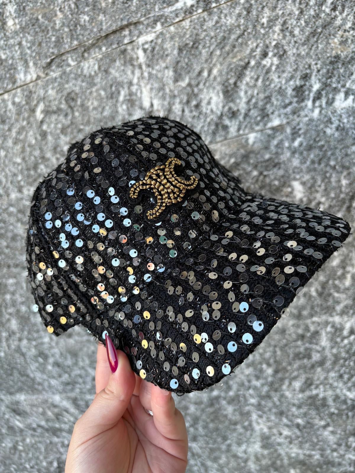 Cappellino paillettes