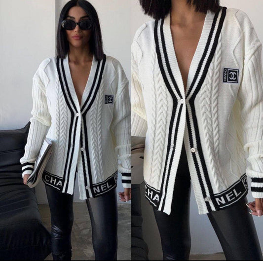 Cardigan corto bianco