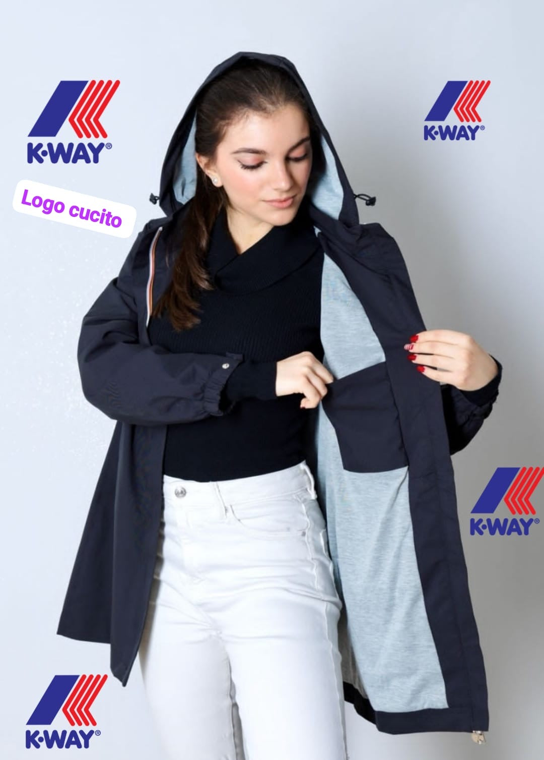 Cappotto logo bicolore