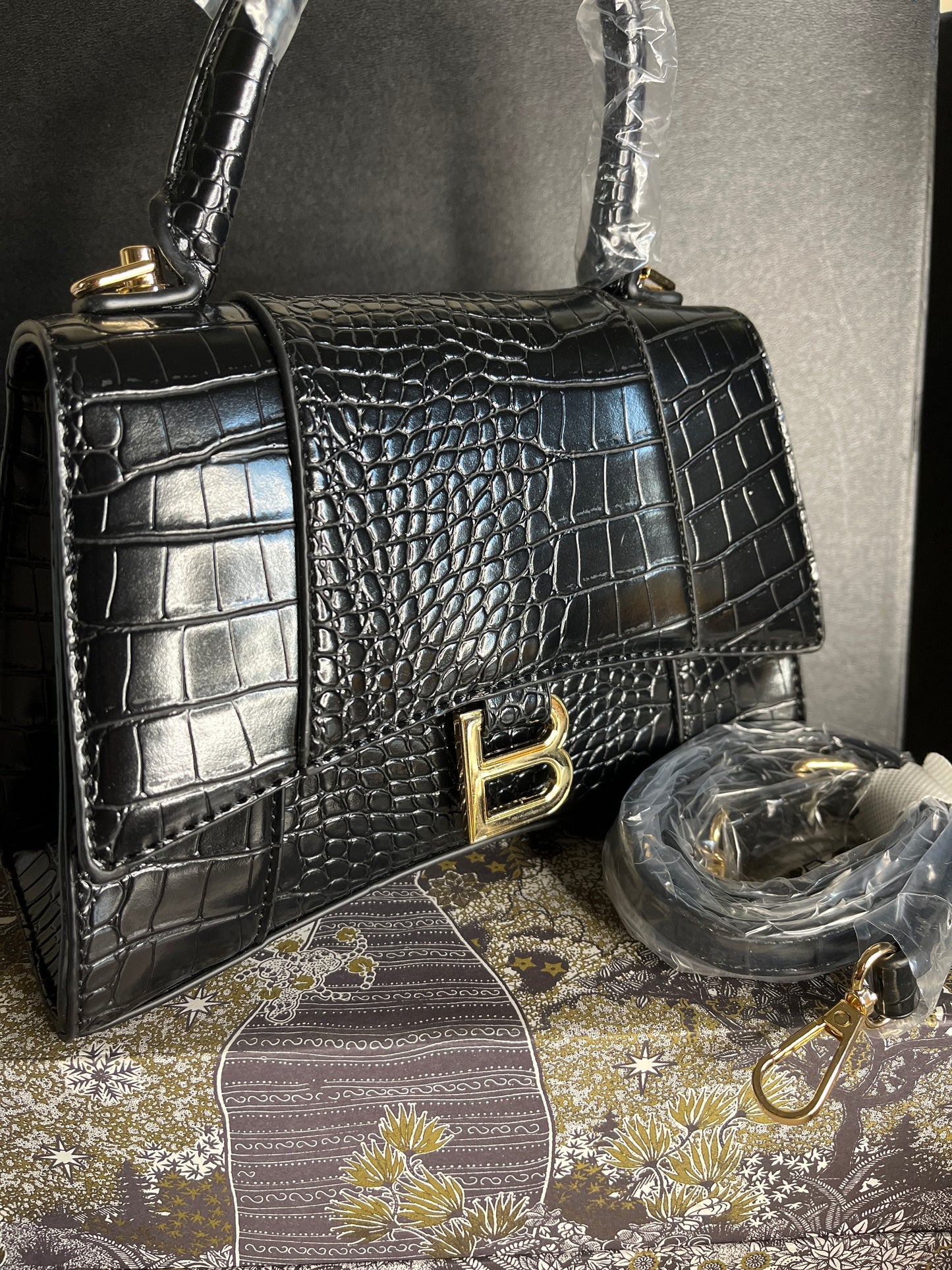 Borsa piton lucida