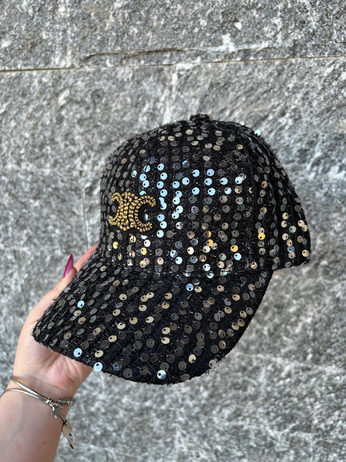 Cappellino paillettes